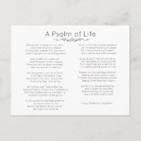 A Psalm of Life Longfellow Poem