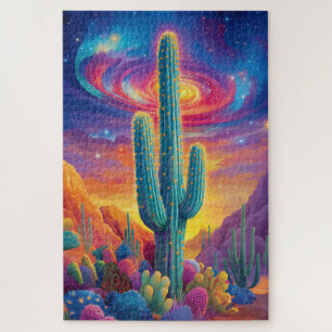 A psychedelic desert scene jigsaw puzzle