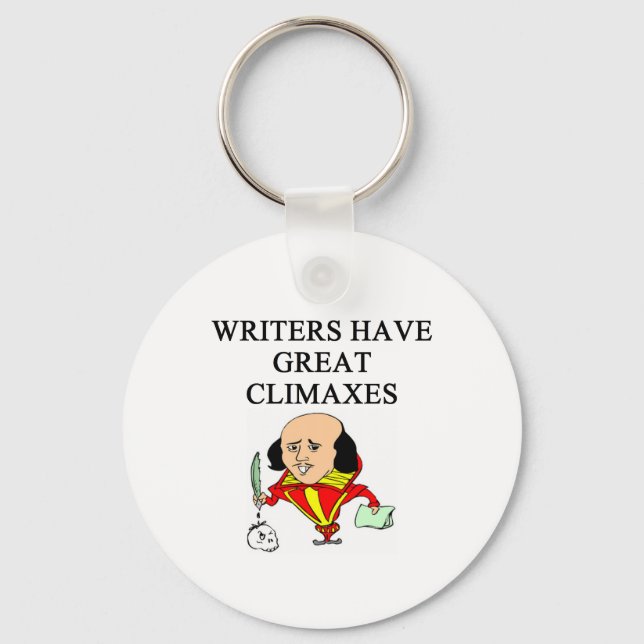 a pun for writers keychain (Front)