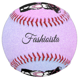 A Puppy Dog all Dressed Up Pink Softball