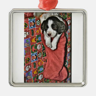A Puppy For Christmas ornament