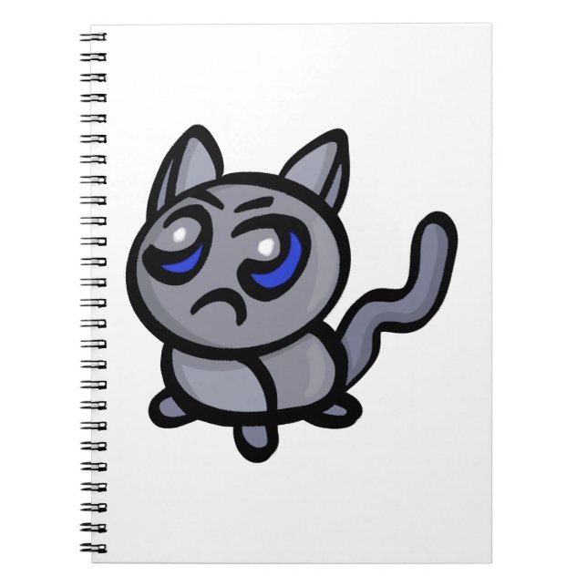 A Puppy with an Angry Face for Cat Lovers Notebook (Front)