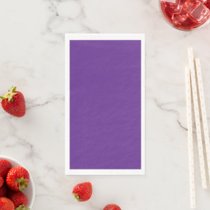 a purple background with a napkin
