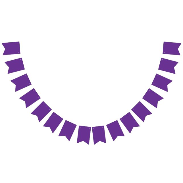 a purple background with a white border bunting flags (All)