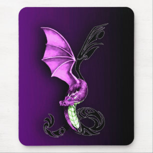 A Purple Dragon Mouse Pad