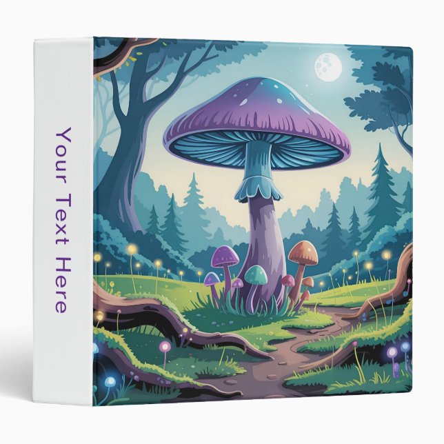 A Purple Mushroom Binder (Front/Spine)