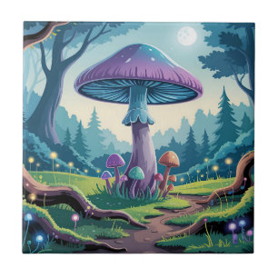 A Purple Mushroom Tile