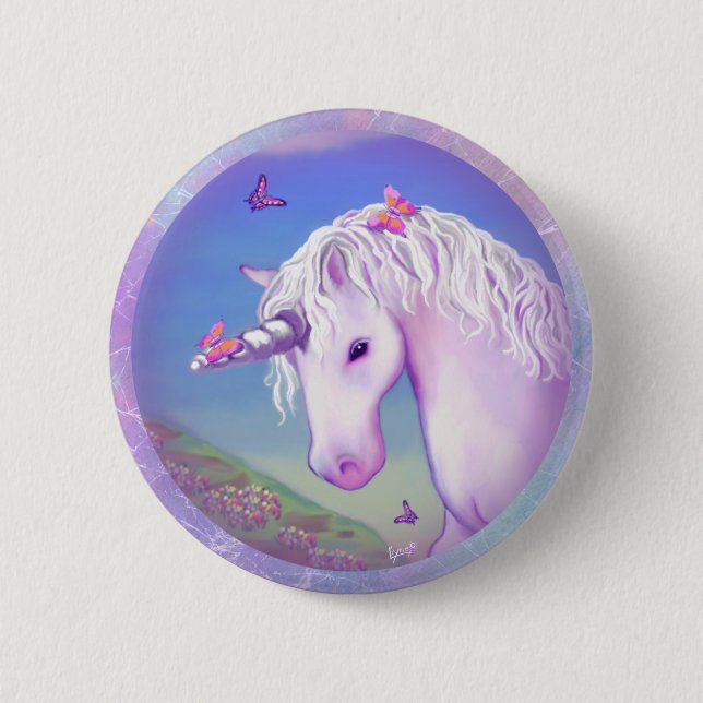 A Purple Paradise 2 Inch Round Button (Front)
