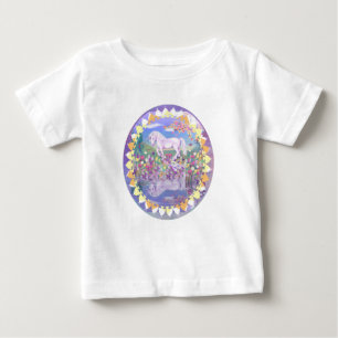 A purple paradise baby bodysuit