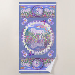 A Purple Paradise Beach Towel