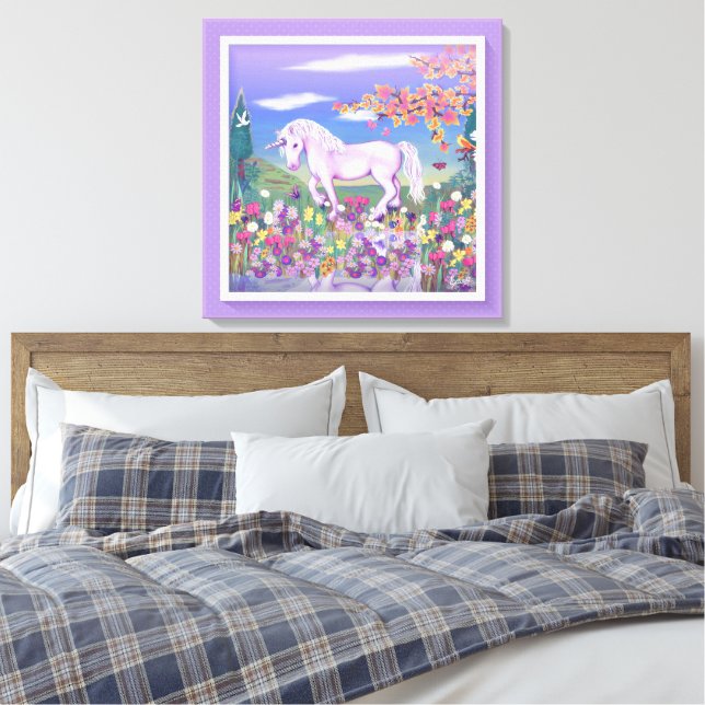 A purple paradise canvas print (Insitu(Bedroom))