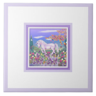 A Purple Paradise Ceramic Tile