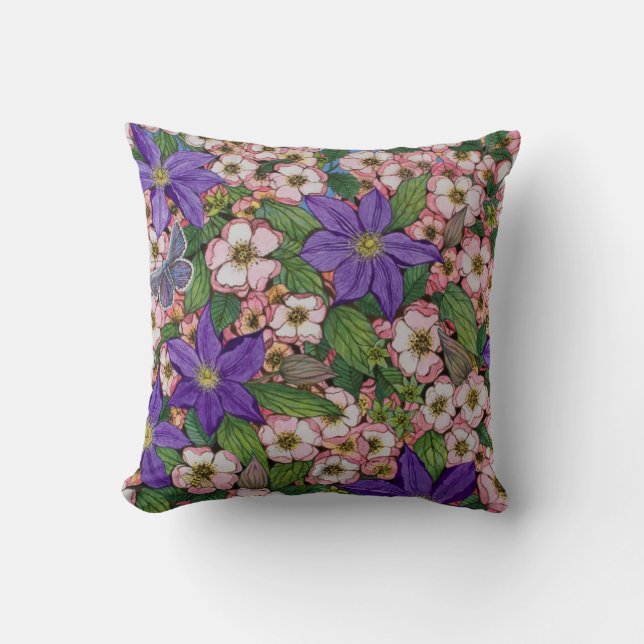 A Purple Patch 2011 Throw Pillow (Front)