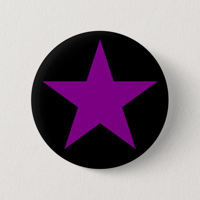 A Purple Star Of Anarcha-Feminism 2 Inch Round Button (Front)