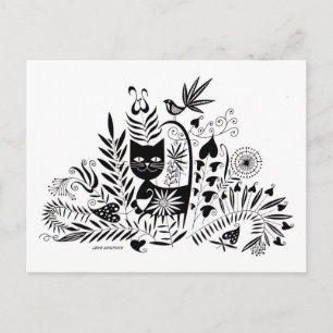 A Purr-fect Pair Postcard