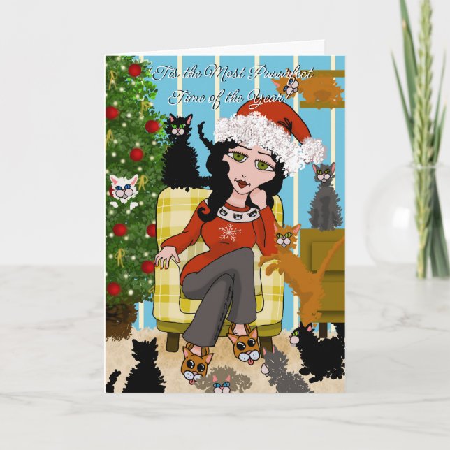 A Puuurfect Christmas! Holiday Card (Front)