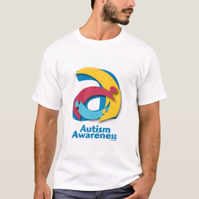 "A"  Puzzle Custom AutismLink Tshirt (Front)