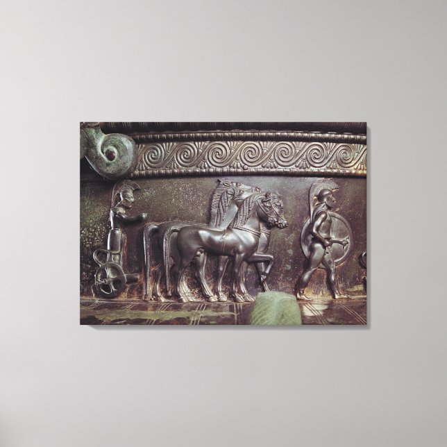 A Quadriga and a Hoplite Canvas Print (Front)