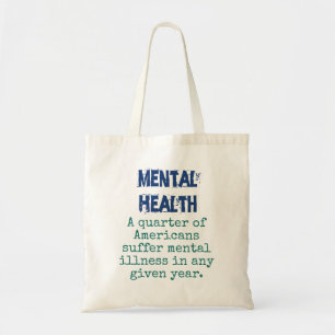 A Quarter Of Americans Suffer Mental Illness - Men Tote Bag