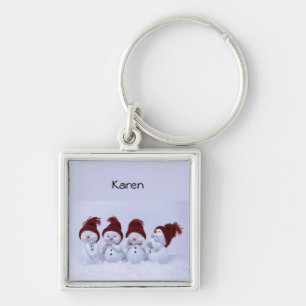 A quartet of snowmen Monday, October 21, 2019 9:0 Keychain