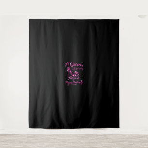 A Queen As Born In August Birthday Gift Women Tapestry
