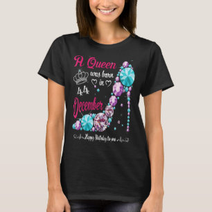 A Queen Was Born In December 44th Birthday Women H T-Shirt