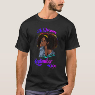 A Queen Was Born In September 1991 30 Year Old Fun T-Shirt
