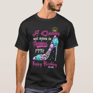 A Queen Was Born In September 1998 Happy 24th Birt T-Shirt