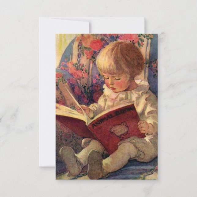 “A Quiet Corner” by Jessie Willcox Smith Thank You Card (Front)