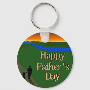 A Quiet Father & Son Walk Keychain