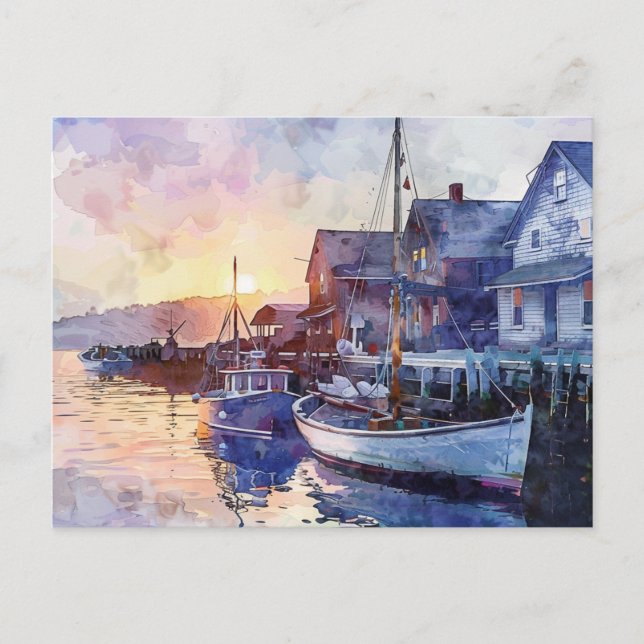 A Quiet Harbour Postcard (Front)