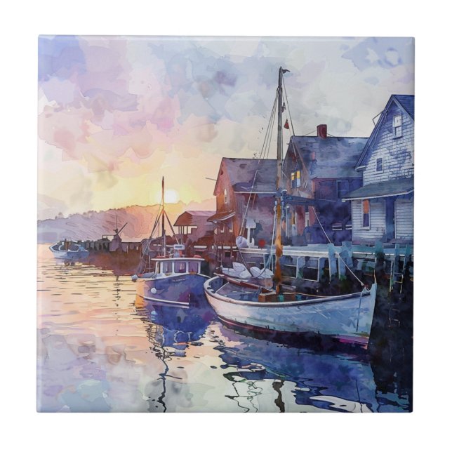 A Quiet Harbour Tile (Front)