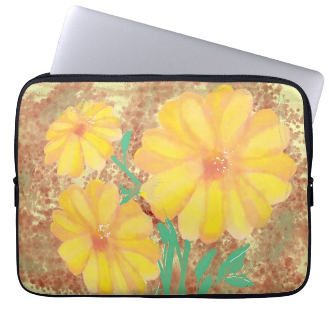 A Quiet Place Floral Bouquet Laptop Sleeve (Front)