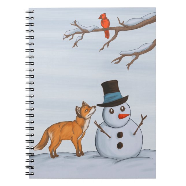 A Quiet Snow Day Notebook (Front)