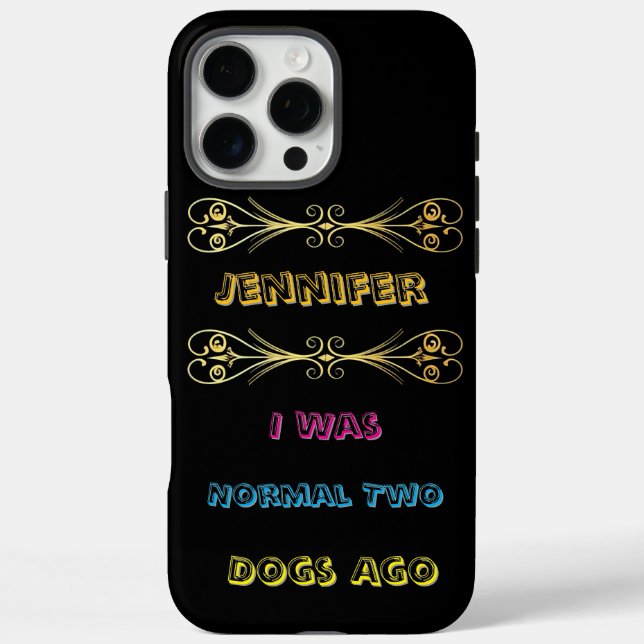 A quirky lighter with a humourous dog quote in han Case-Mate iPhone case (Back)
