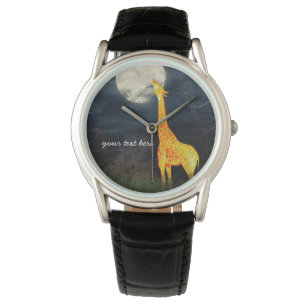A quoi ressemble la lune ? Montre girafe et lune