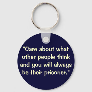 A quote keychain