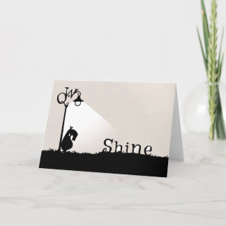 A Qwirky, Shiny Greeting Card. Card