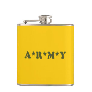 A*R*M*Y HIP FLASK