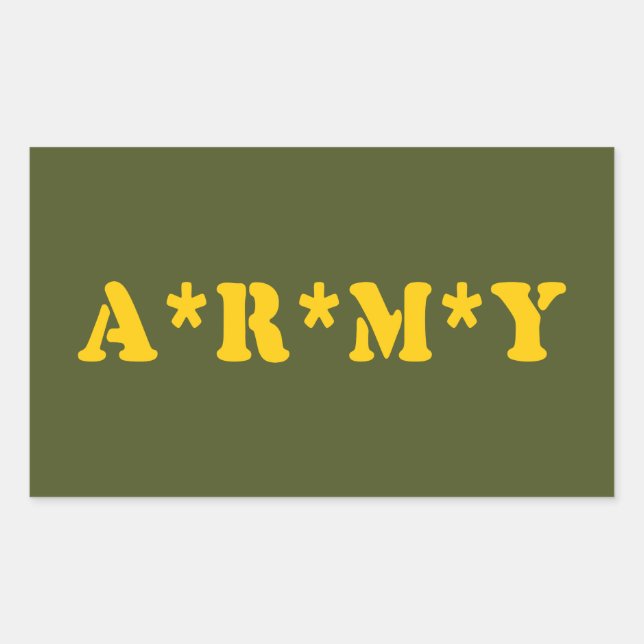 A*R*M*Y STICKER (Front)
