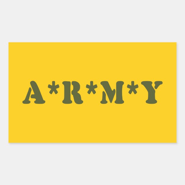 A*R*M*Y STICKER (Front)