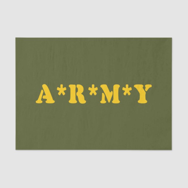 A*R*M*Y TISSUE PAPER (Front)