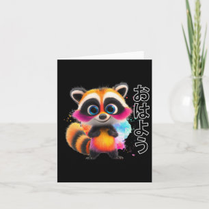 A Raccoon Monster In Japan Sticker Card