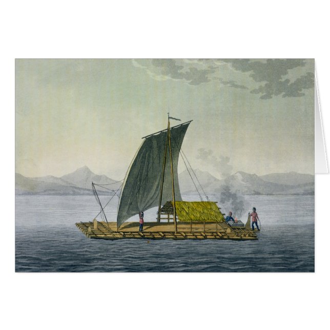 A raft leaving the port of Guayaquil, Ecuador, fro (Front Horizontal)