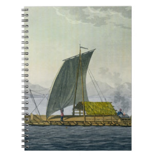 A raft leaving the port of Guayaquil, Ecuador, fro Notebook