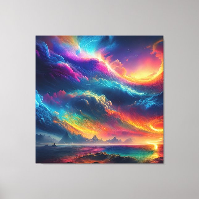 A Raging Symphony of Colour Canvas Print (Front)