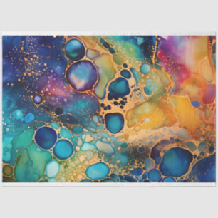 A Rainbow Alcohol Ink Series Design 5 Tissue Paper