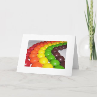 A Rainbow of Fruity Flavour  Greeting Card