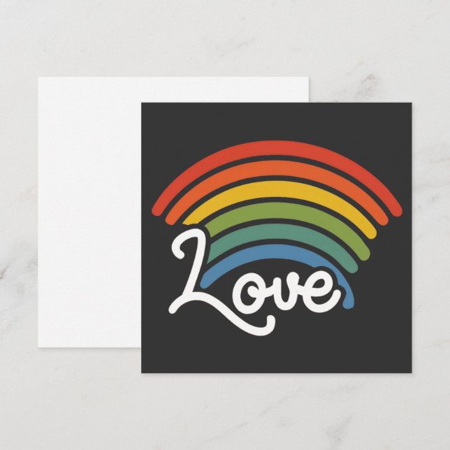 A Rainbow of Love Holiday Card (Front/Back)
