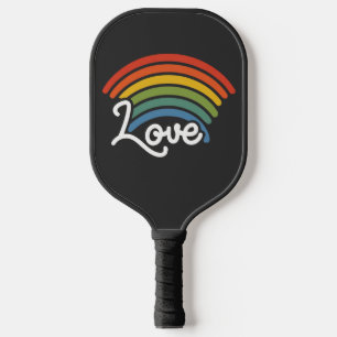 A Rainbow of Love Pickleball Paddle